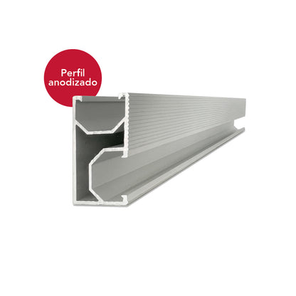 ACL03-TS-D2-AM30 [1x3] Anodized coplanar structure for 3 vertical panels (maximum width 1150mm) | TS-D2 Series - TECHNO SUN