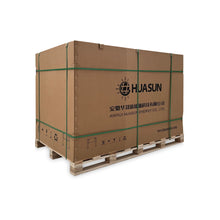 HUASUN Solar Panel 430W Bifacial Black | HJT Technology | Semi-translucent | Glass-Glass | 34.60V | 12.43A (Pallet 36 units)