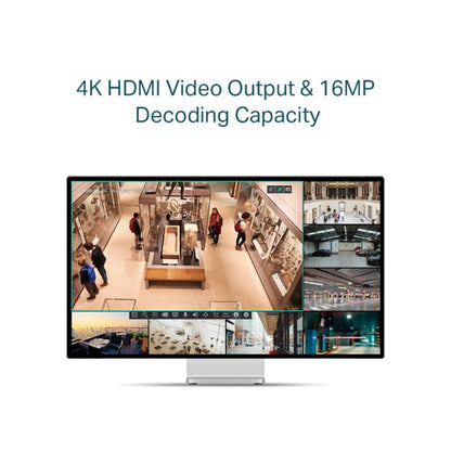 TP-LINK VIGI NVR1104H 4 Channels 1HDD H265+
