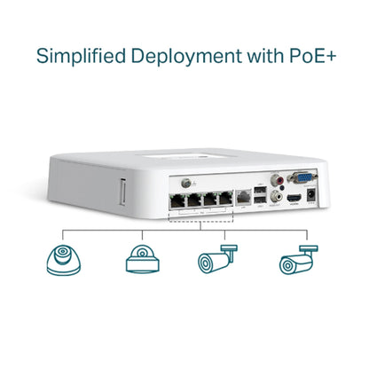 TP-LINK VIGI NVR1104H 4 Channels 1HDD H265+