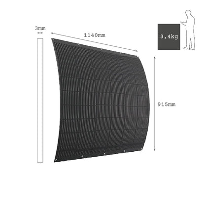 Self-consumption kit for balconies with flexible panels and 800W microinverter