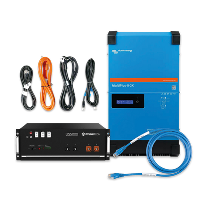 Kit Pylontech US5000 (4,8kWh) + Multiplus II 48/5000/70-50 230V GX